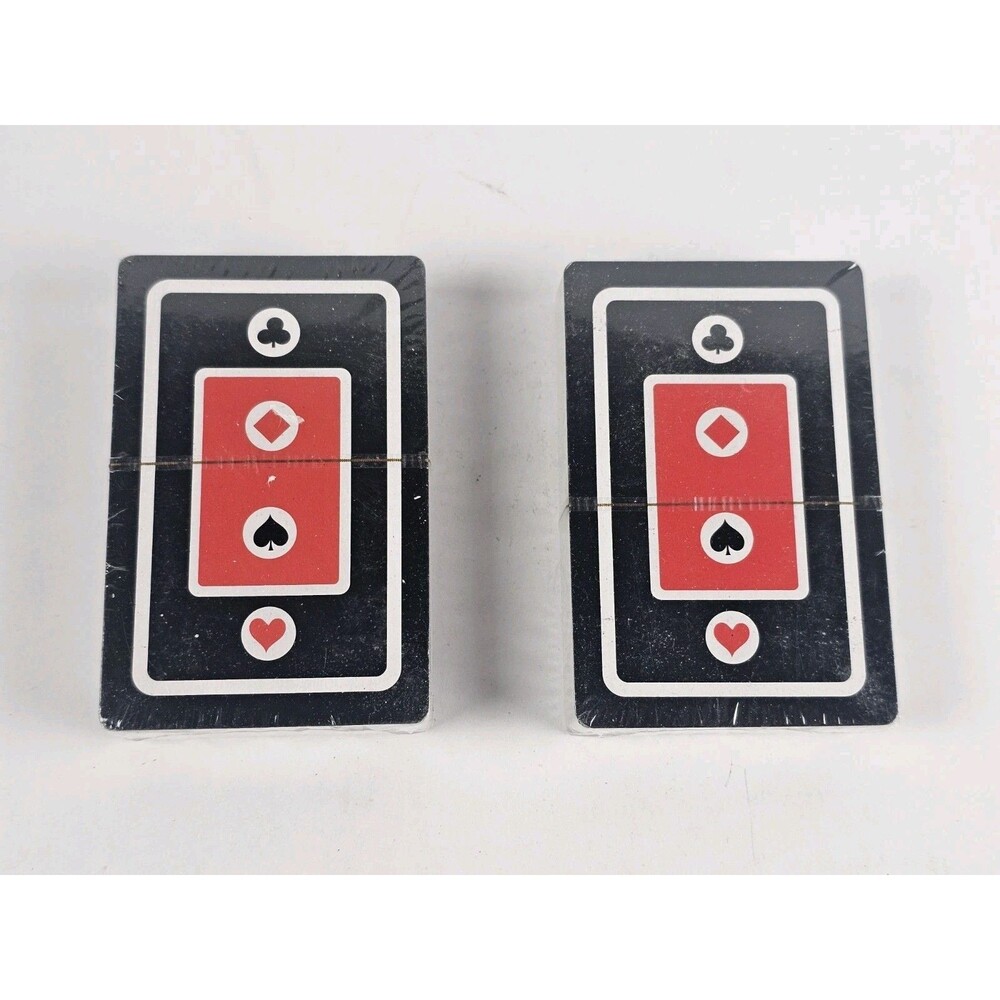 Vintage Deck Of Playing Cards Sealed And In Plastic Case Lot Of 2